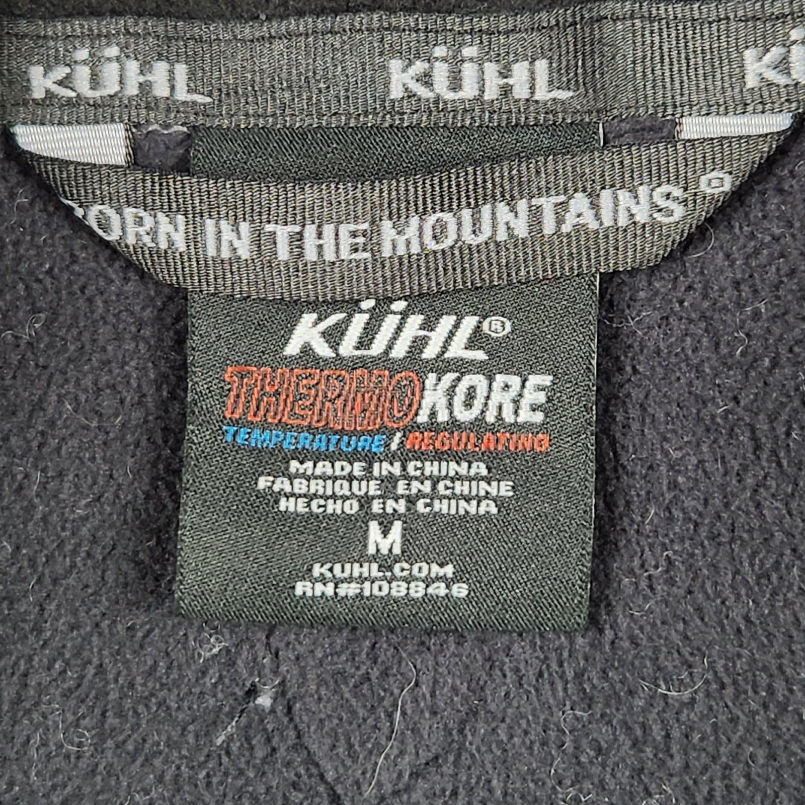 KUHL Thor 1/4 Zip Fleece Pullover Sweater Jacket Mens Medium Pirate Blue 3082