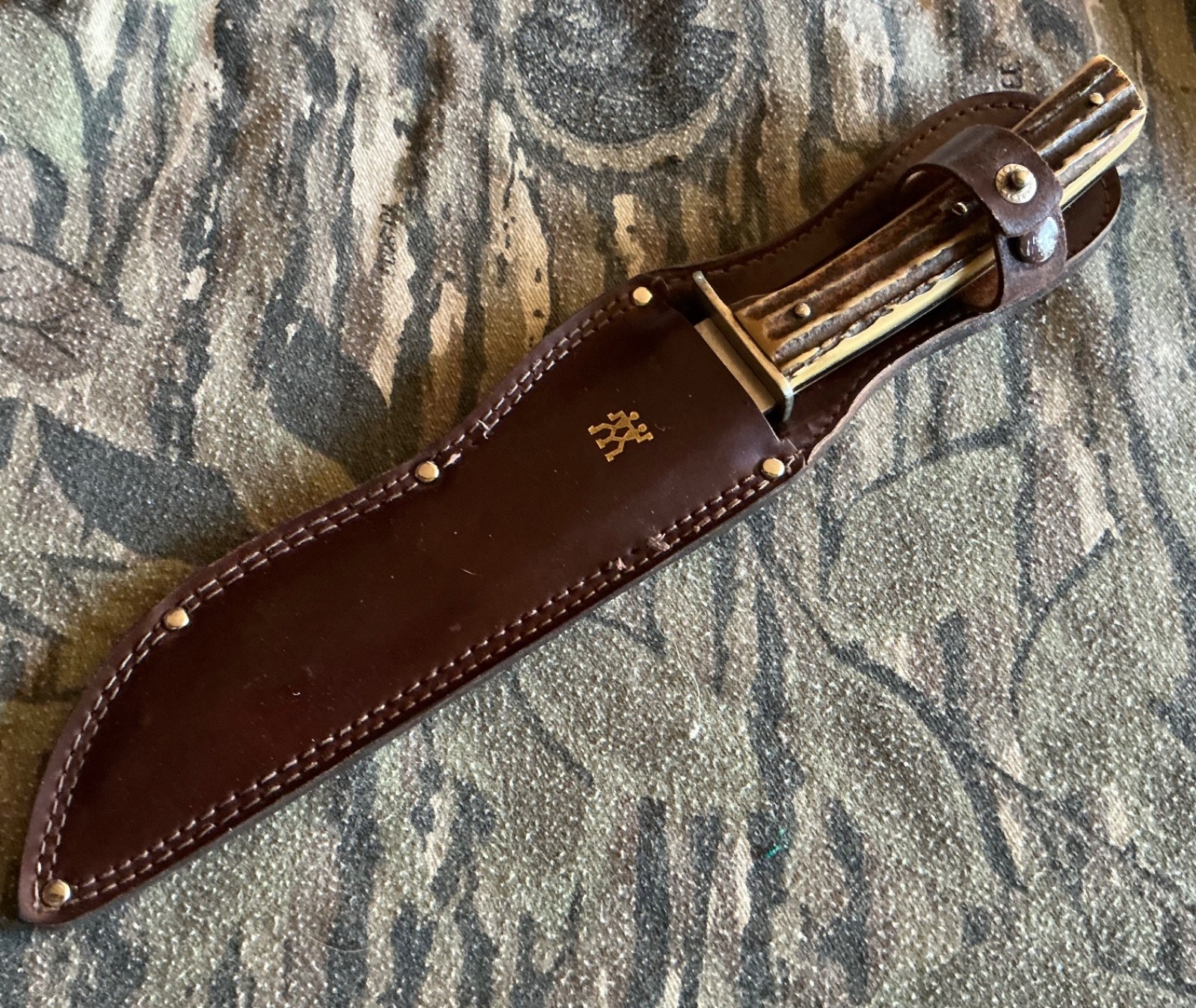 JA Henckels 602 Friordur Solingen Germany Stag Handle Knife w/ sheath