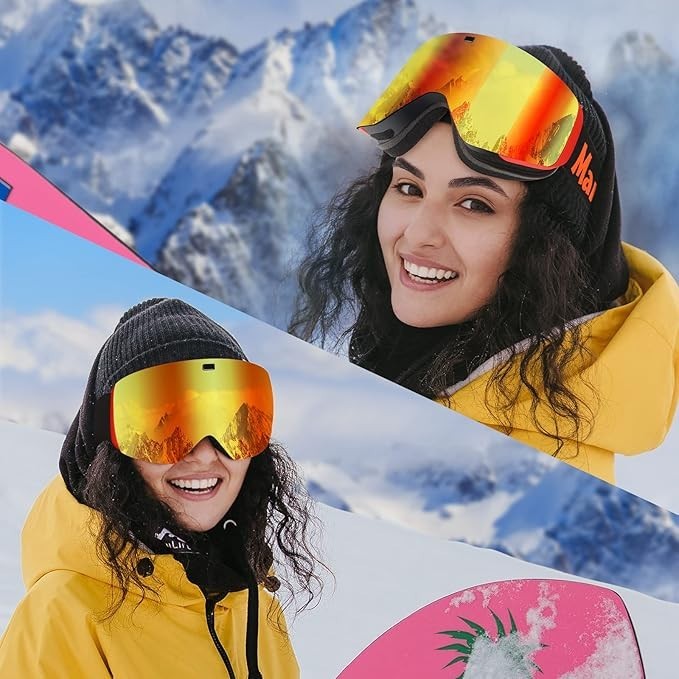 OTG Ski Goggles - Snowboard Goggles Over Glasses for Men, Women & Youth