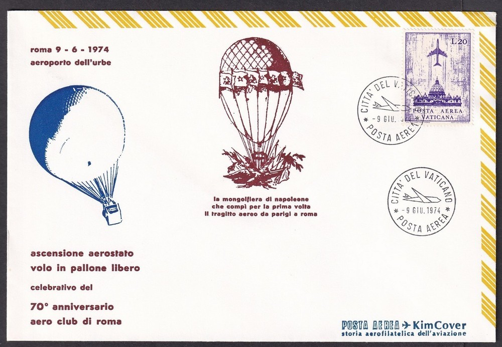 Vatican 1973-74 BALLOON covers (3)