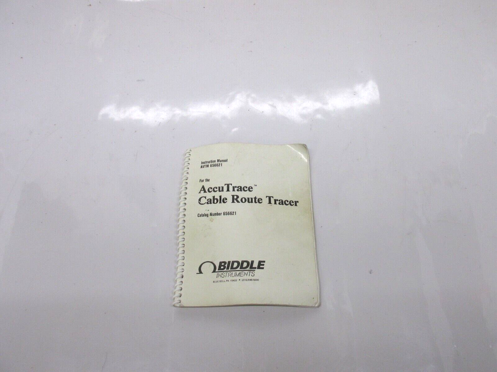 Biddle/Megger 656621 Cable Route Tracer BR