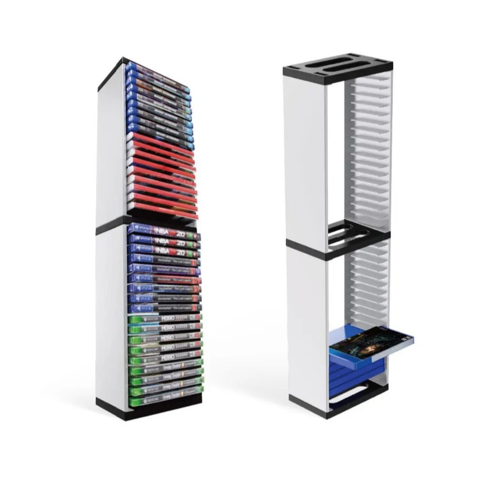 36-Game Disc Stackable Storage Tower Rack for PS5/PS4/XBOX/NS