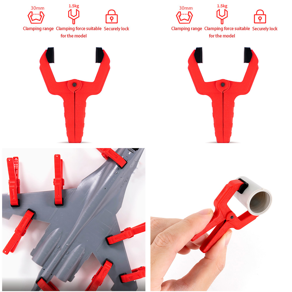 4PCS Plastic Seamless Auxiliary Clamp Model Tool Set Suitable For Hobby Model