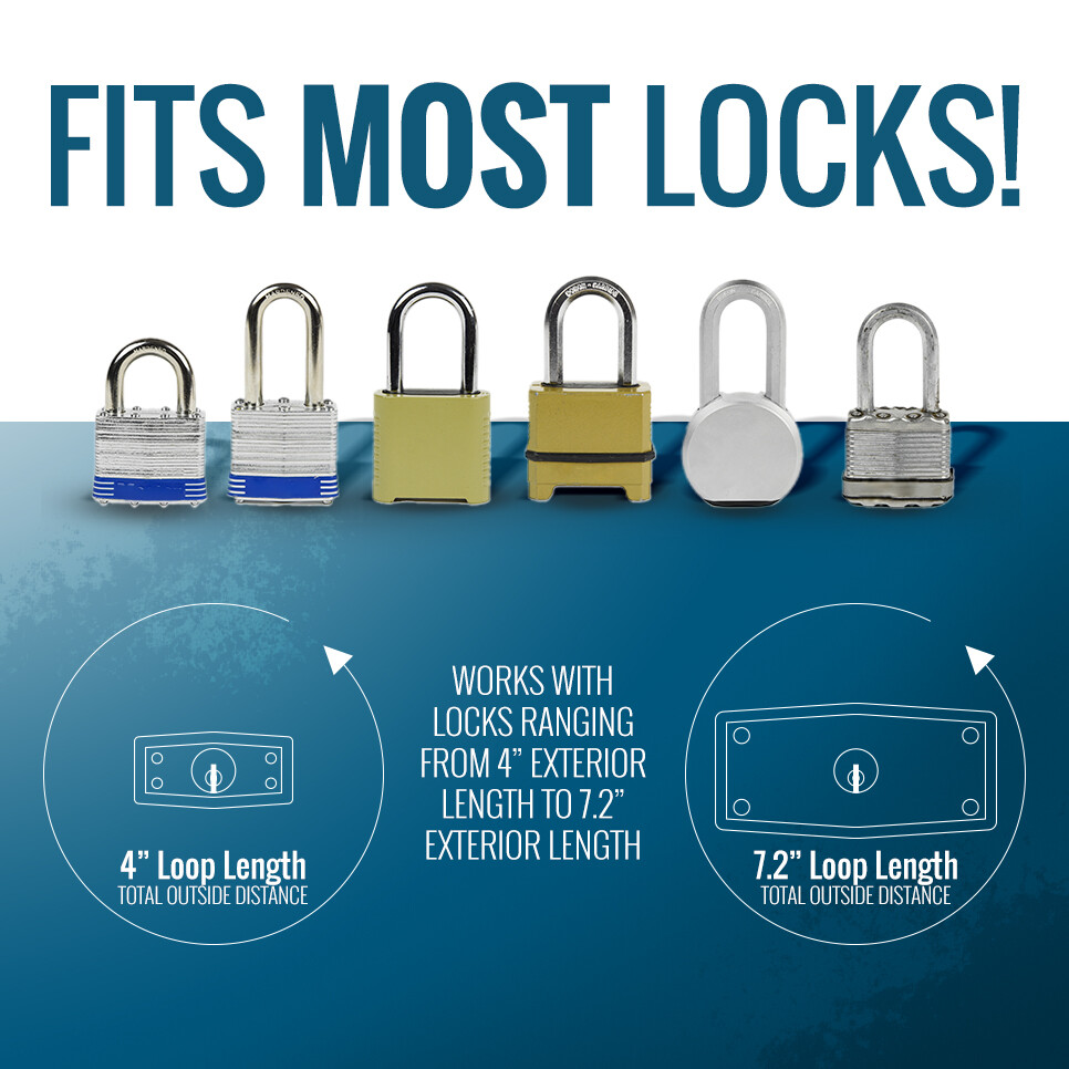 Padlock Light - Lights Your Lock in The Dark - 3 Pack