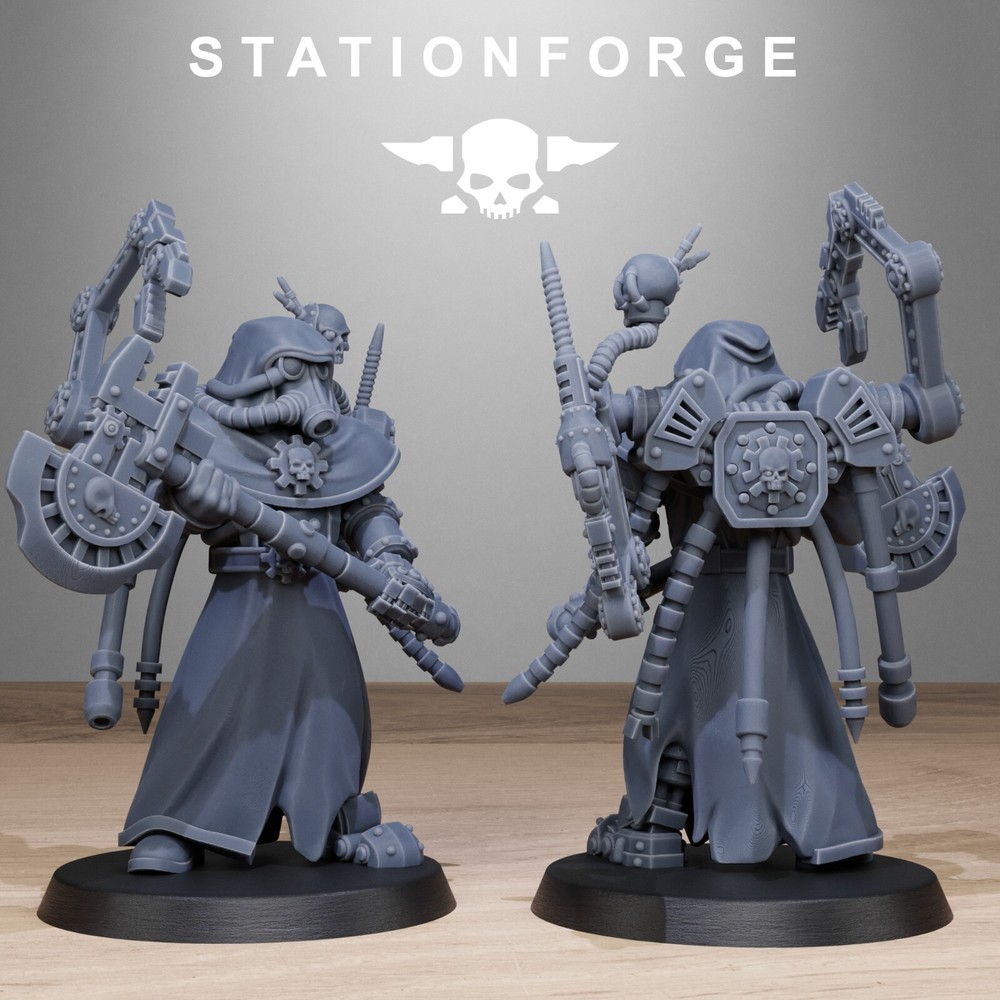 The GrimGuard Tech Engineers from Station Forge 32mm.