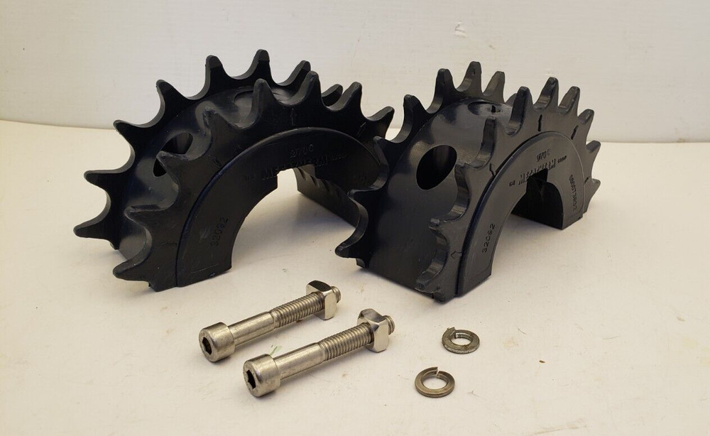 MECATHERM 32092 DOUBLE SINGLE SPLIT ROLLER CHAIN SPROCKET, 70MM BORE, 20T, NNB