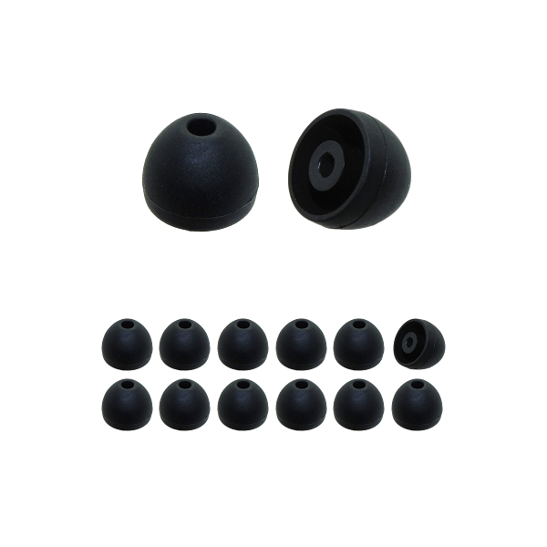 Silicone rubber earphone tips Klipsch replacement earphone tips earbuds (6pr)