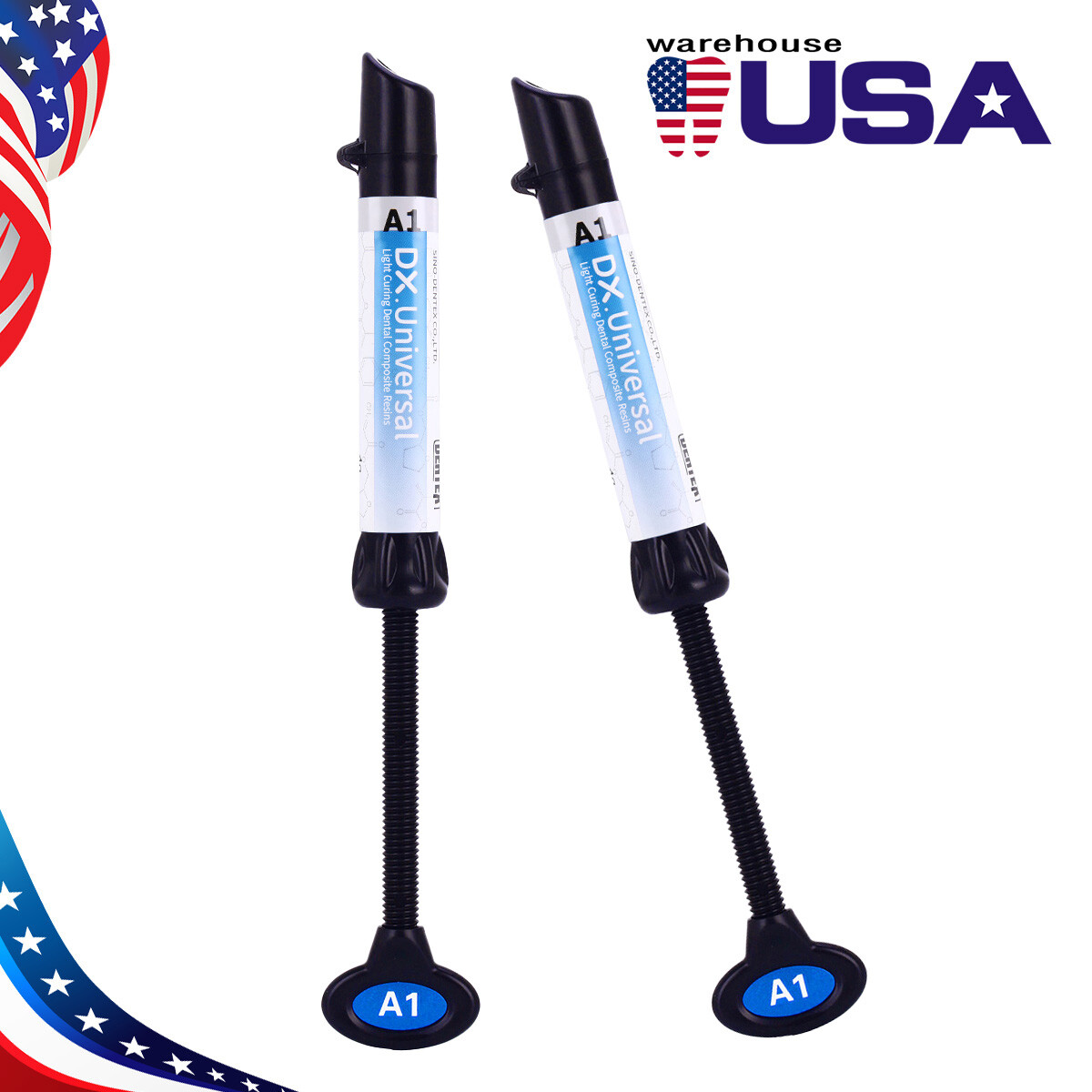 DENTEX Universal Dental Light Cure Hybrid Composite Resin A1/A2/A3/A3.5/B1/B2