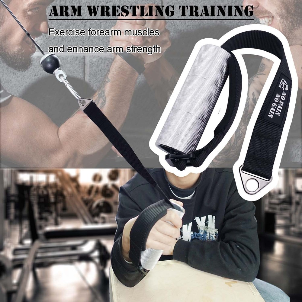 Arm Wrestling Exercise Handle Φ2in Grip - Wrist and Forearm Exerciser Pulldow...