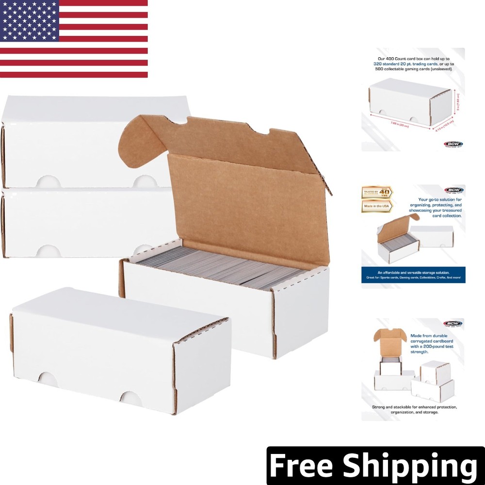 Compact & Stackable 400-Count Trading Card Storage - Dustproof & Lockable Design