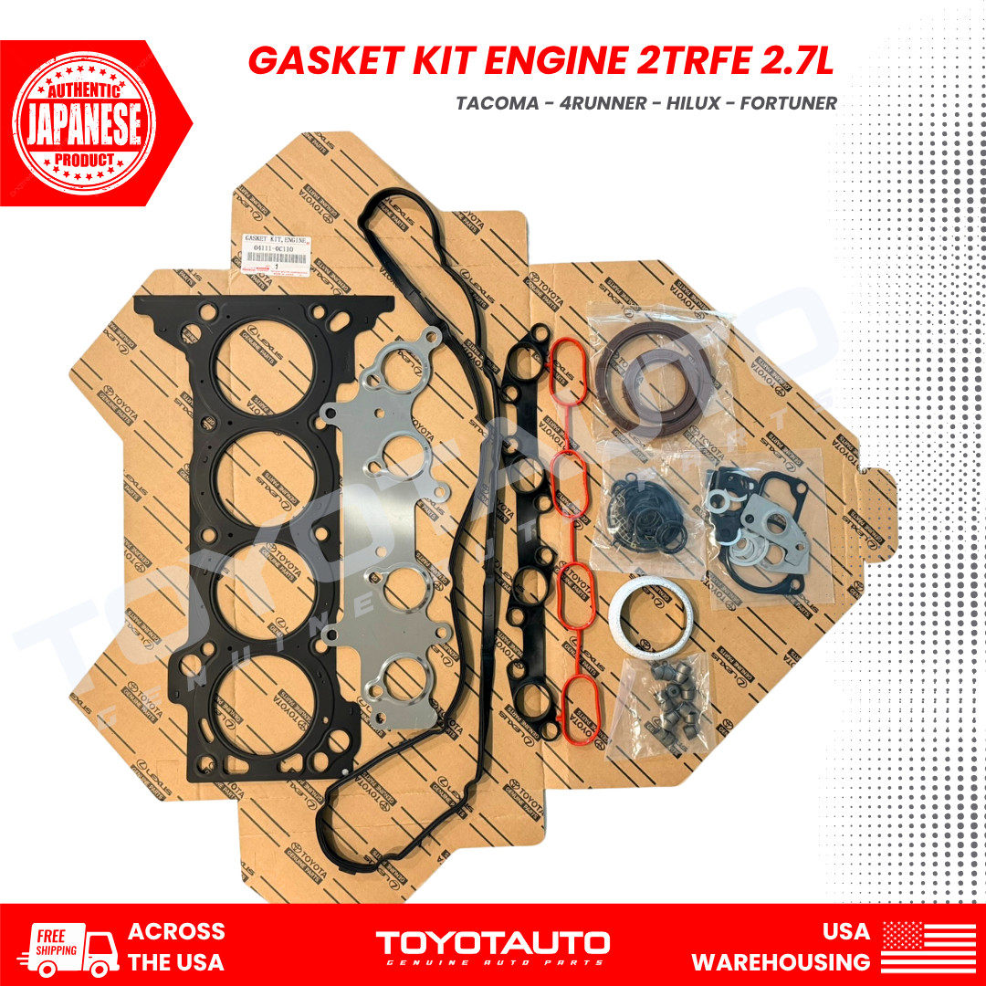 Toyota 2.7L 2TR-FE Engine Gasket Kit For Tacoma 4Runner Hilux OEM 04111-0C110