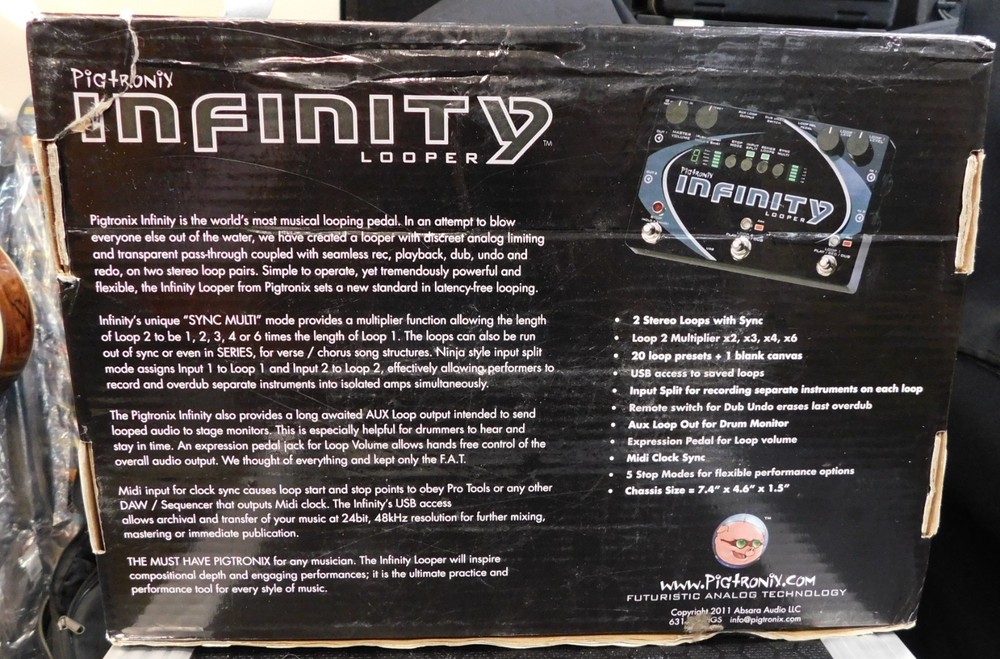 Pigtronix Infinity Looper Effects Pedal AND Remote Switch