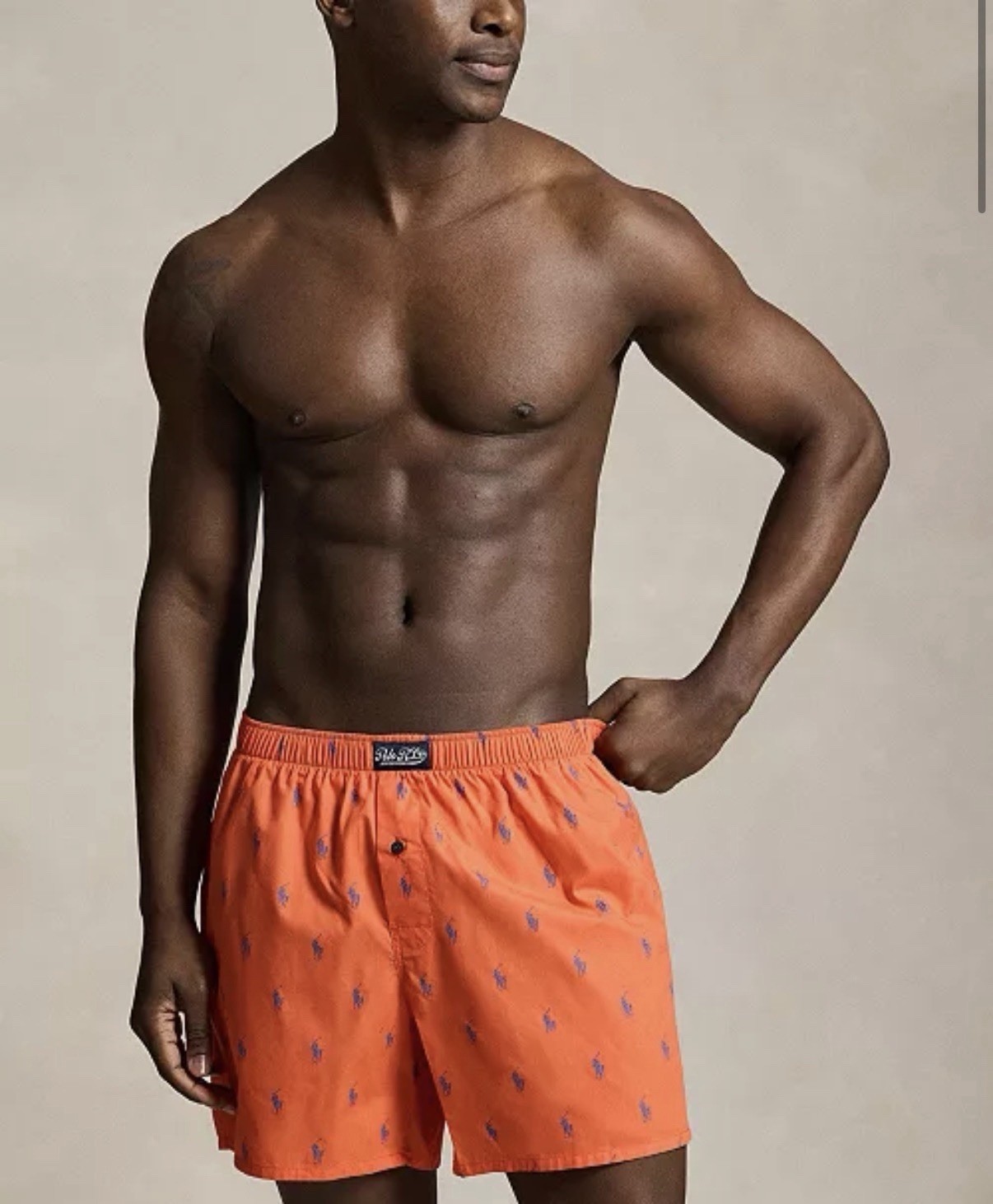 Men’s Polo Ralph Lauren Classic Fit Woven Boxers 3 Pack 100% Cotton Size Medium