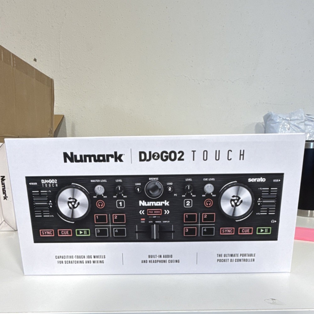 Numark DJ2GO2 Touch Portable Double Deck Controller Touch-Capacitive Jog Wheels