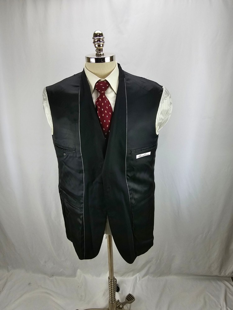 Kenneth Cole Black Wool Blazer Jacket 42R