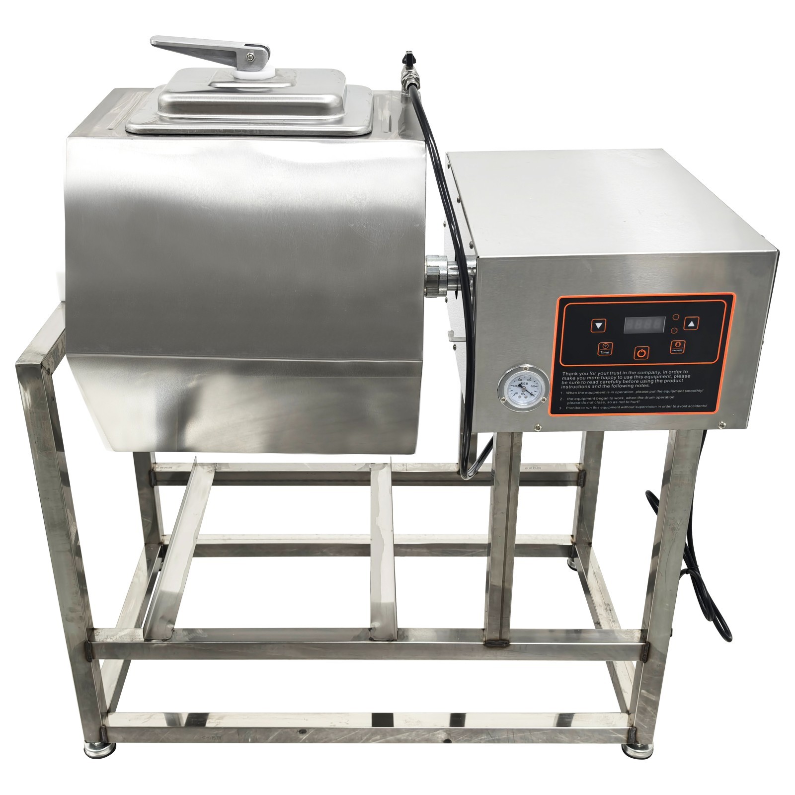 110V 70L Vacuum Food Tumbler Marinator Meat Vegetable Marinating Machine