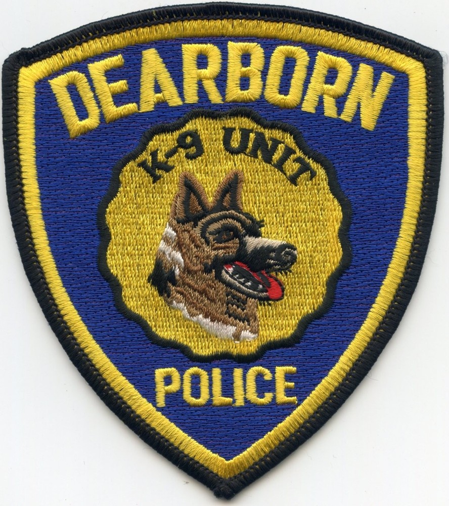 DEARBORN MICHIGAN K-9 POLICE PATCH