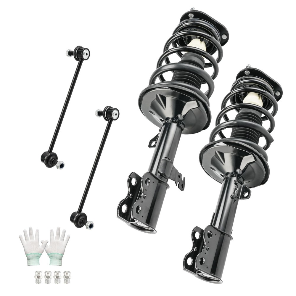 KAX Front Complete Strut & Coil Spring Assembly Sway Bar Stabilizer Link Susp...