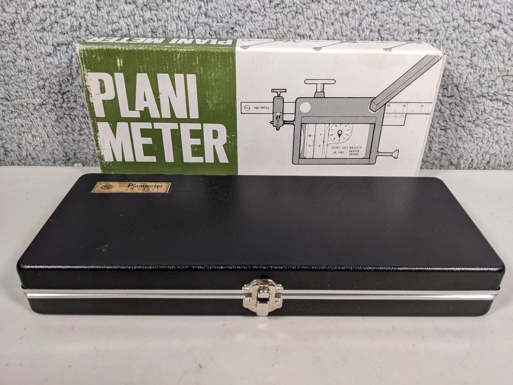 THS Planimeter Boxed Set 55-8427 Drafting Measuring Tool w/Case
