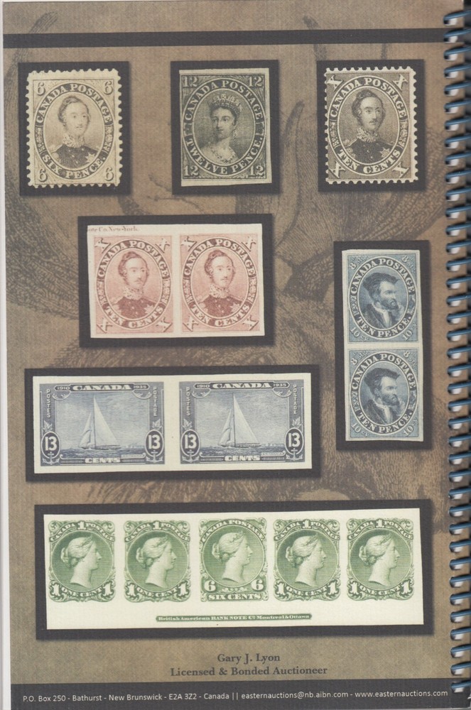 The Harvey Poole Collection, Canada & BNA. Eastern Auctions, 2014 Sale