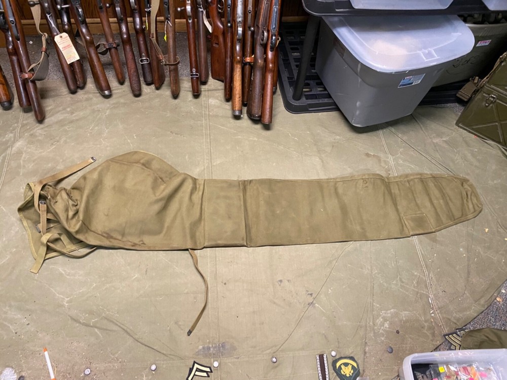 ORIGINAL WWII US BROWNING M1921 WATER COOLED .50 CAL GUN COVER CASE-OD#3