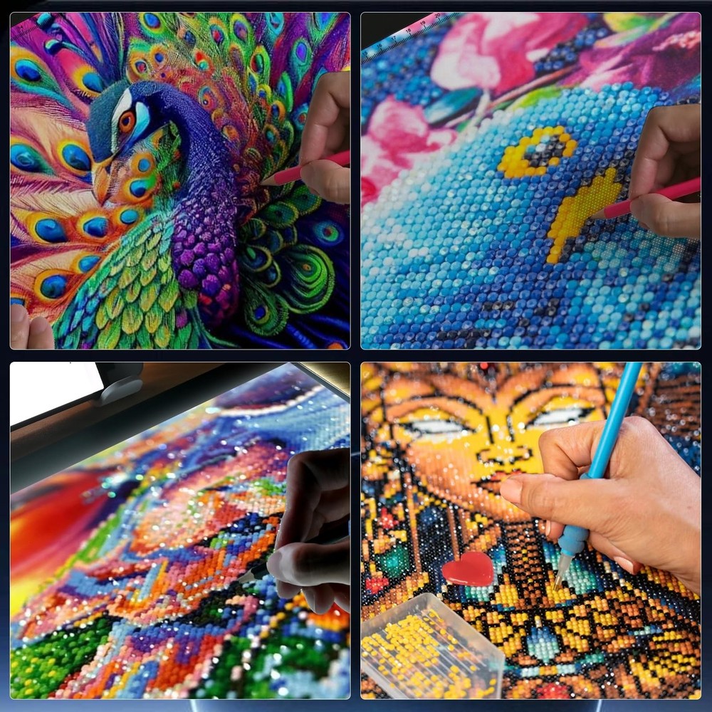 A4 LED Light Box for Tracing and Drawing - Ultra Thin Adjustable Light Table,...