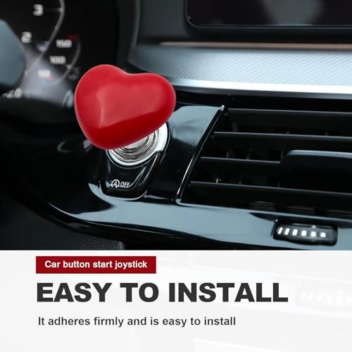 Car Push to Start Button Cover One Touch Engine Start Stop Ignition Switch Red