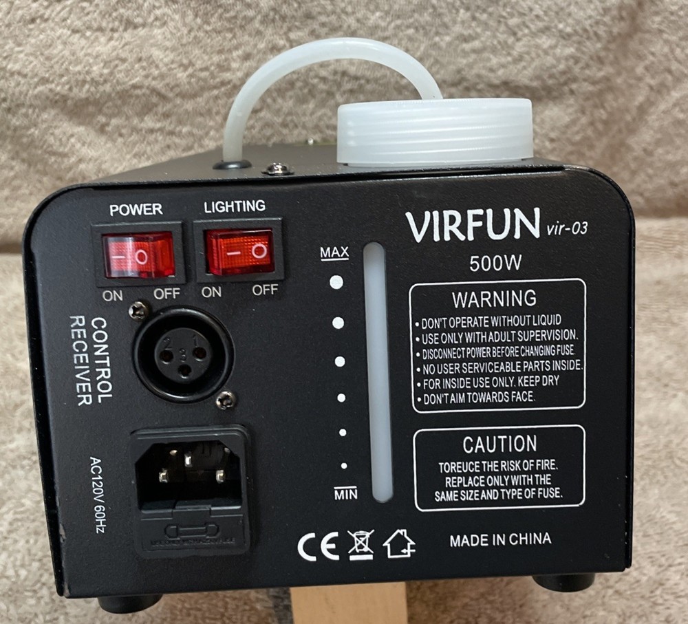 Fog Machine / Remote Control With 6 RGB LED lights