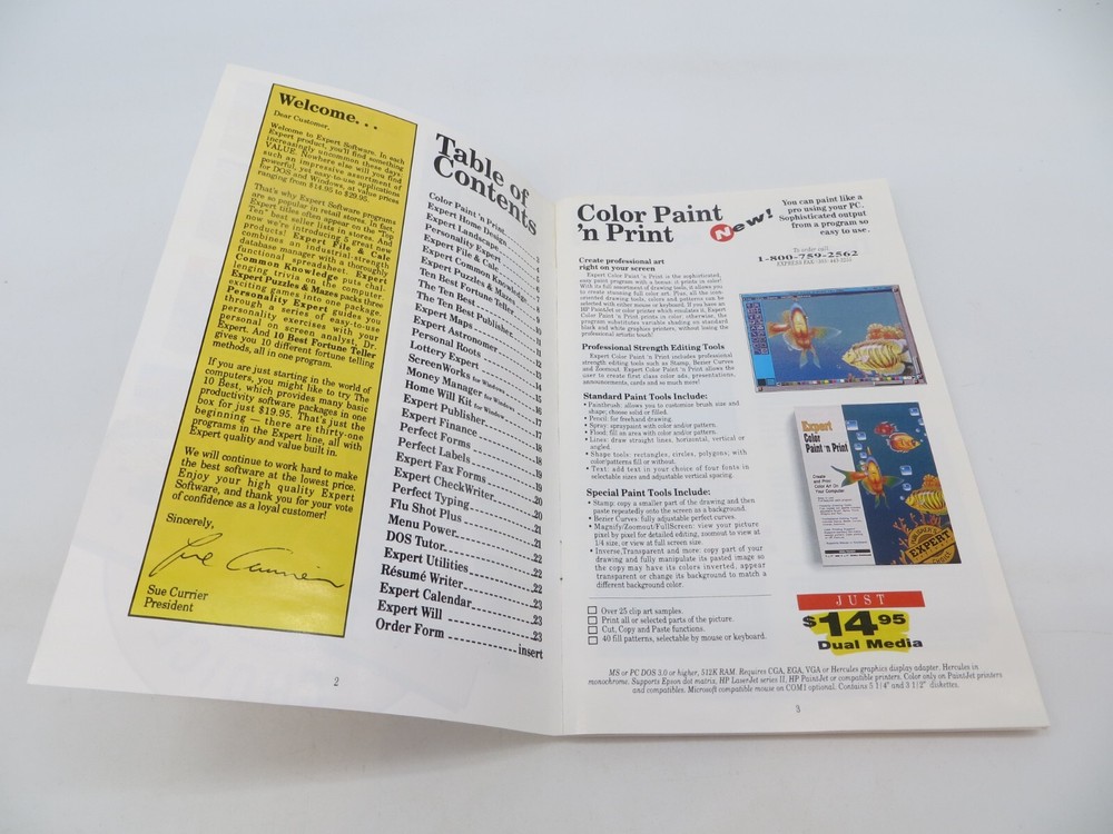 Expert Software Spring 1992 Catalog vintage computer reference