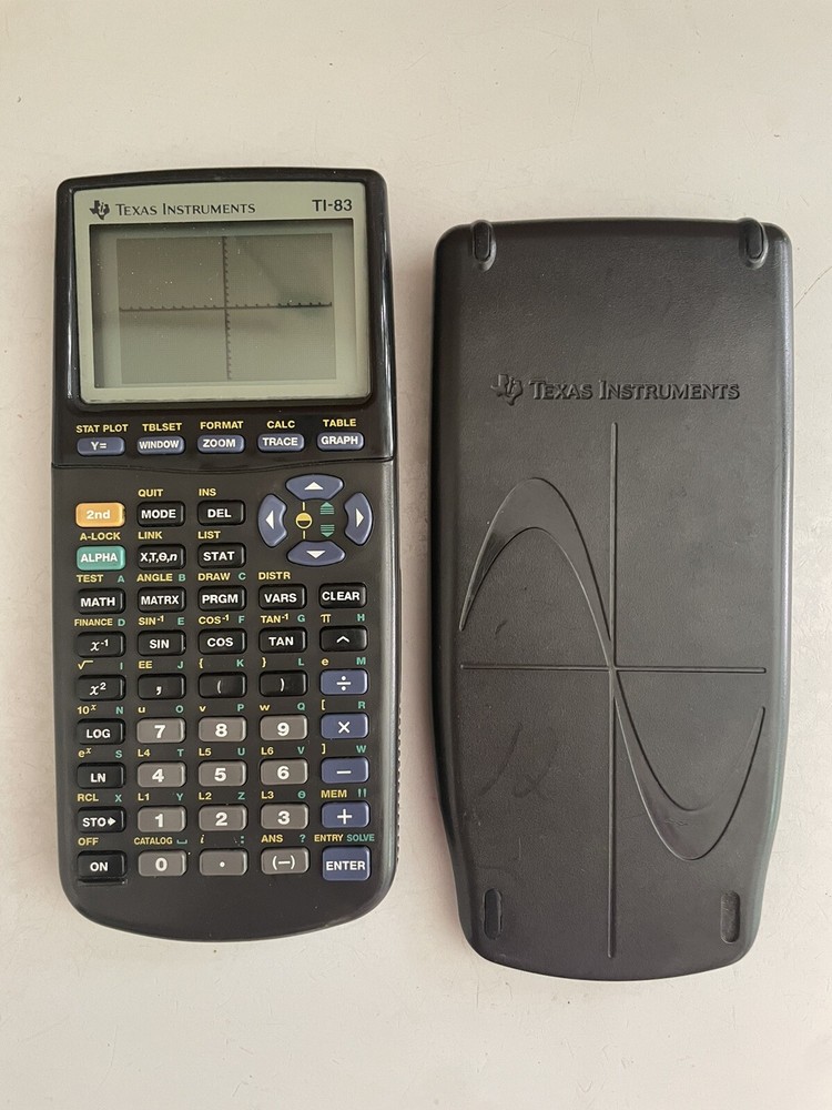 Texas Instruments TI-83 Handheld Graphing Calculator Tested Working