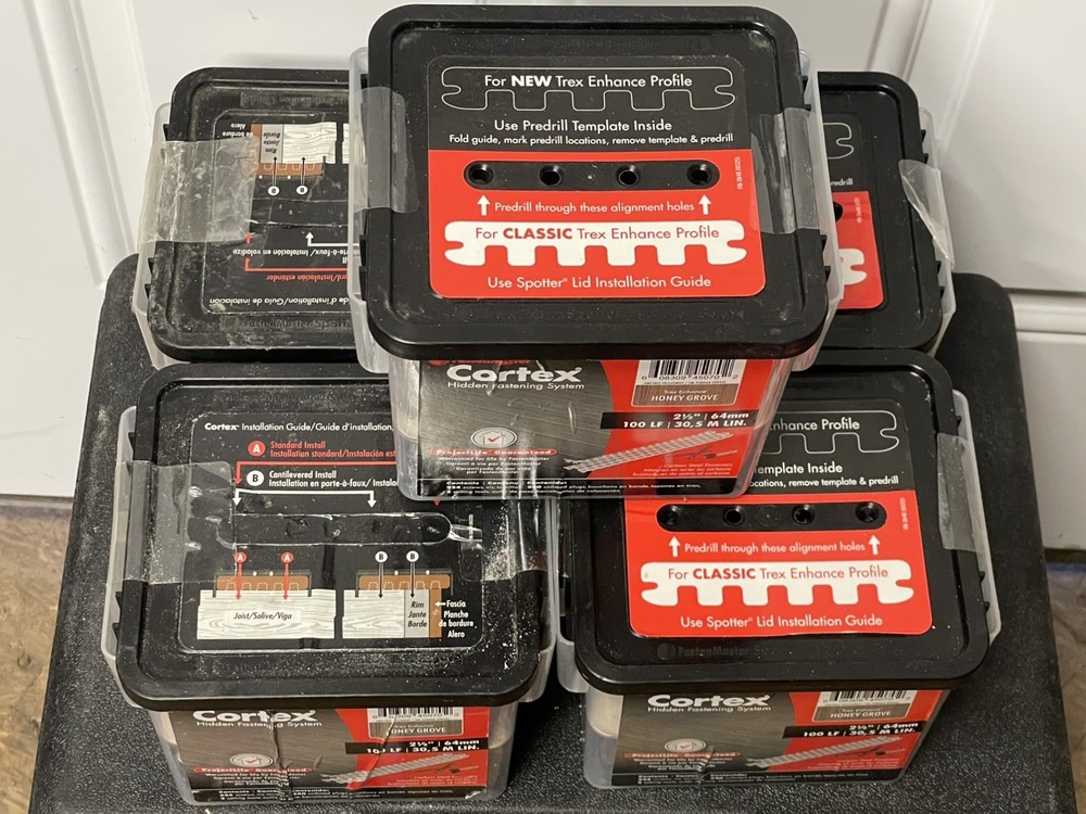 Fastenmaster Collated Cortex Hidden Plug Fasteners for Trex Decking – Honey Gro