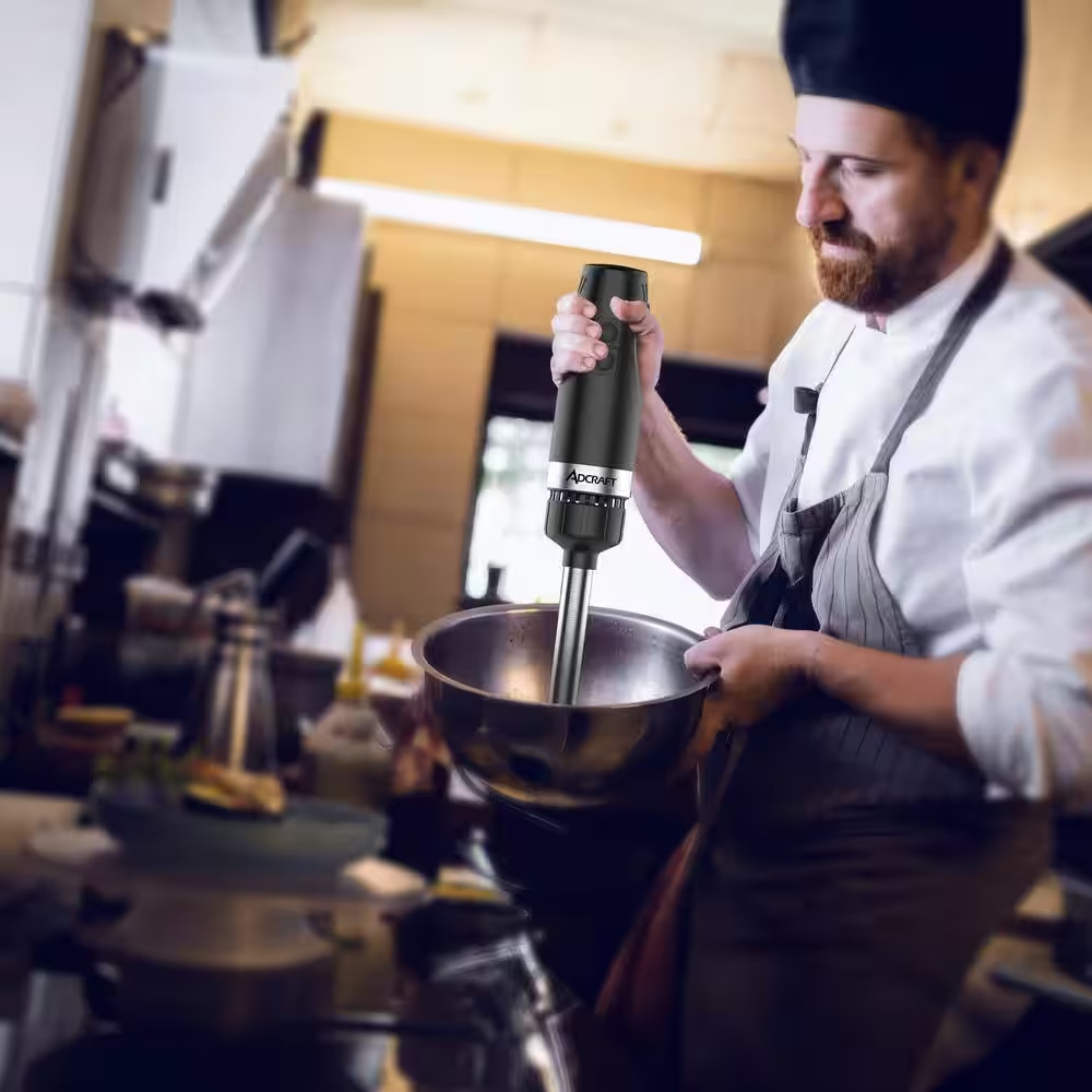 Commercial Dual Speed Immersion Blender in Black