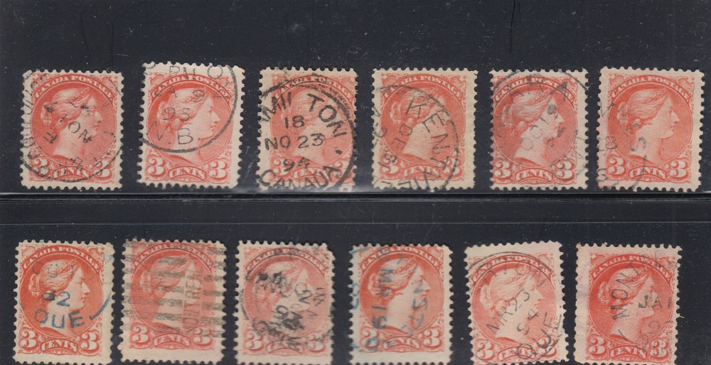 Small Queen DATED SON copies x 12 Canada used