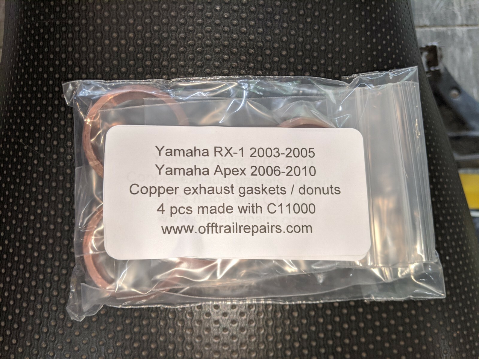 Yamaha Apex , Rx1 Copper Exhaust Donuts 2006-2010 Apex & 03-05rx1,warrior