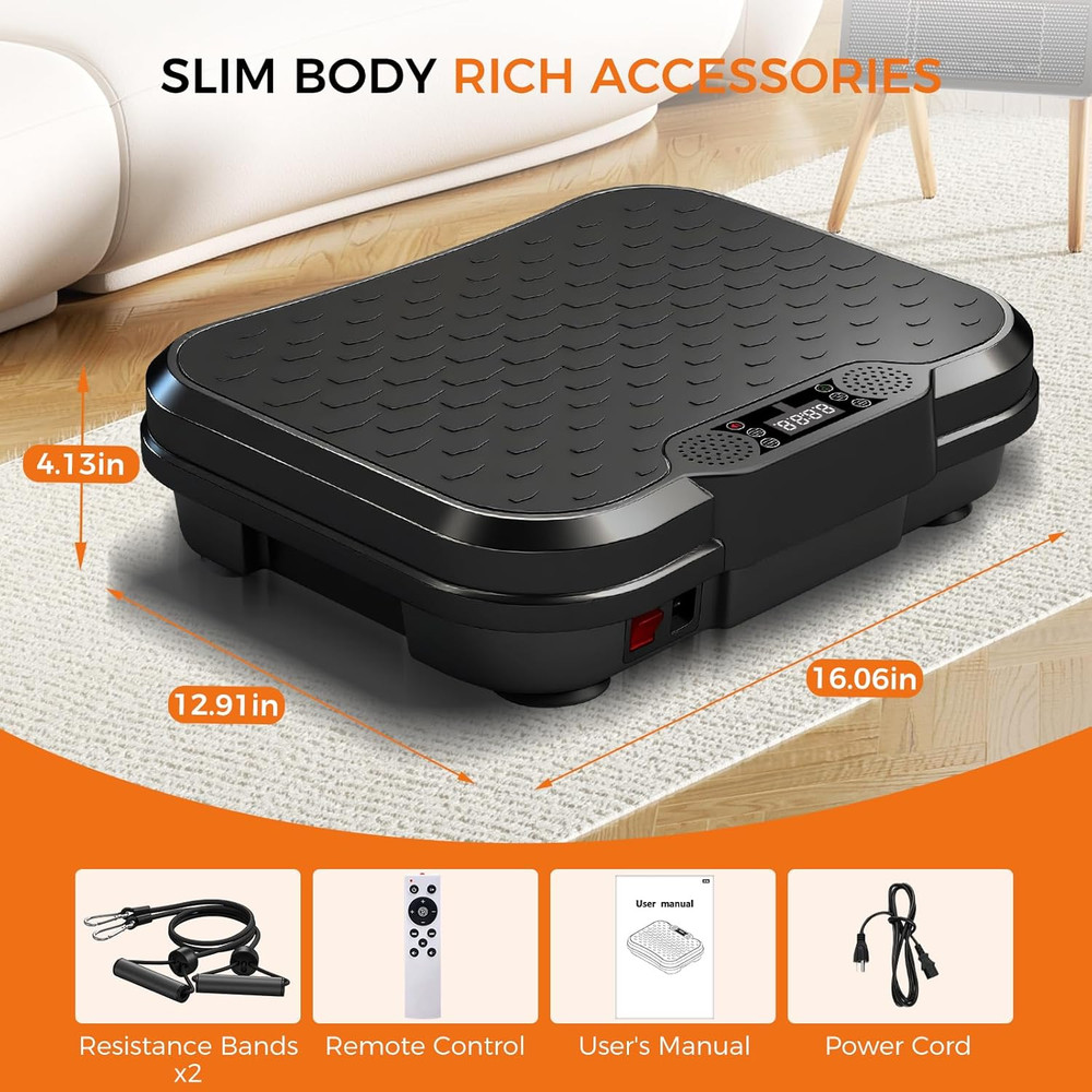 Vibration Plate Exercise Machine,Vibrating Platform for Lymphatic Drainage with