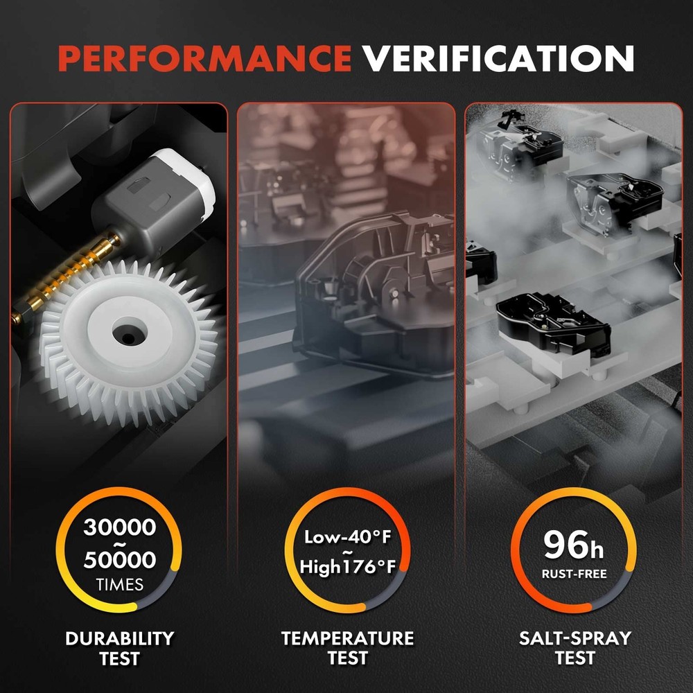 A-Premium Front Right Passenger Door Lock Side, Black