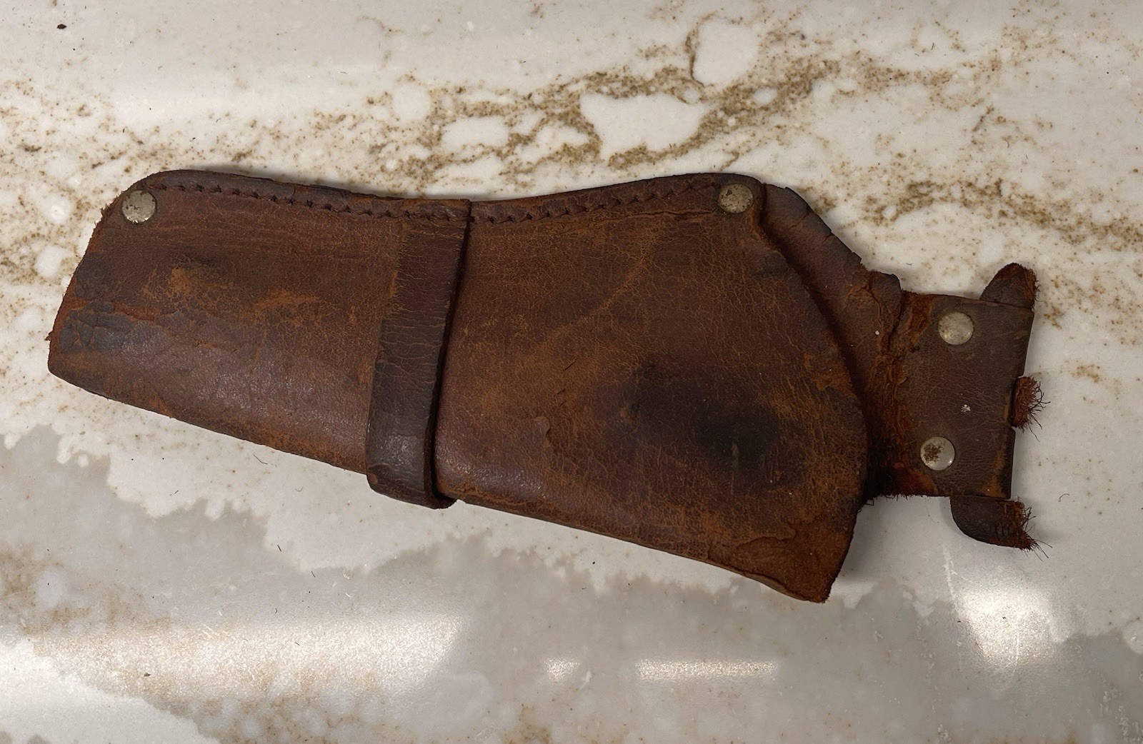 1960s VTG Mattel Fanner 50 Toy Cap Replica Gun Used Leather Holster MADE IN USA