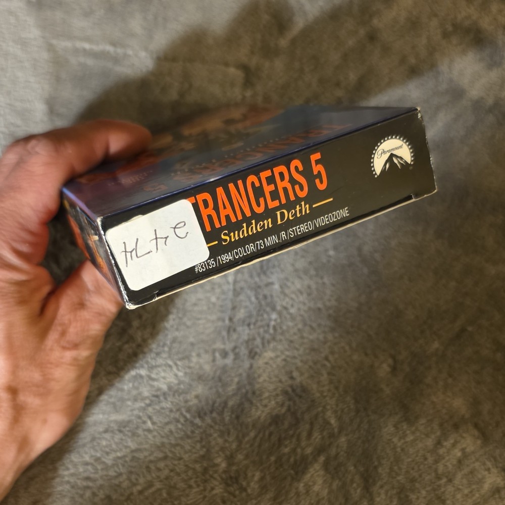 Paramount Trancers 5: Sudden Deth VHS 1994 Sci-Fi Tim Thomerson