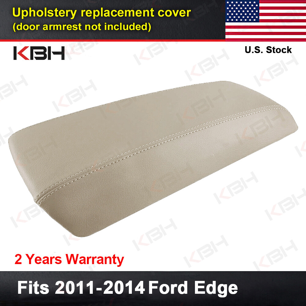Fit 2011-2014 Ford Edge Center Console Lid Armrest Leather Cover Dune Tan