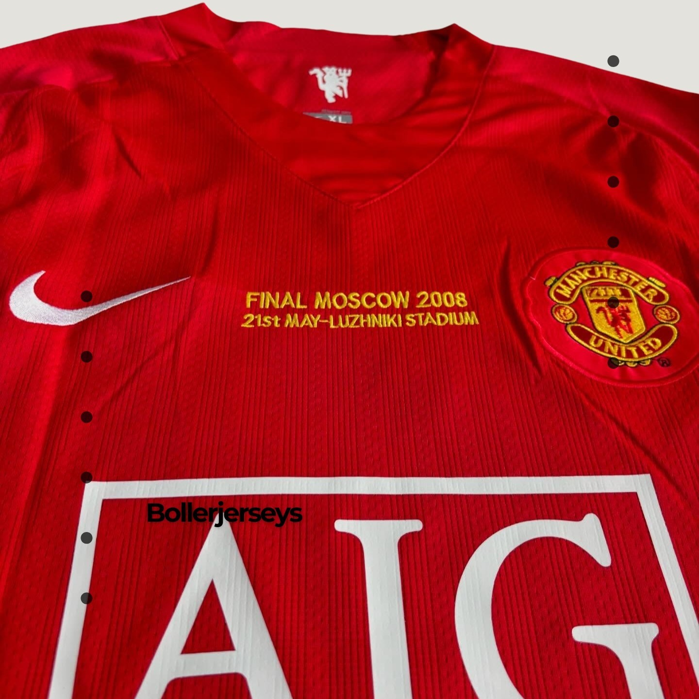 Manchester United 2008 UCL Final RED Home Jersey - Cristiano Ronaldo #7