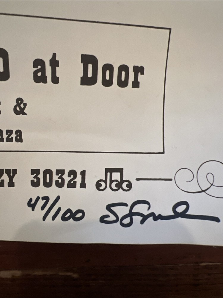 Nils Lofgren GRIN 1971 Poster Direct From The Gilmore Signed 47/100 Rare Poster