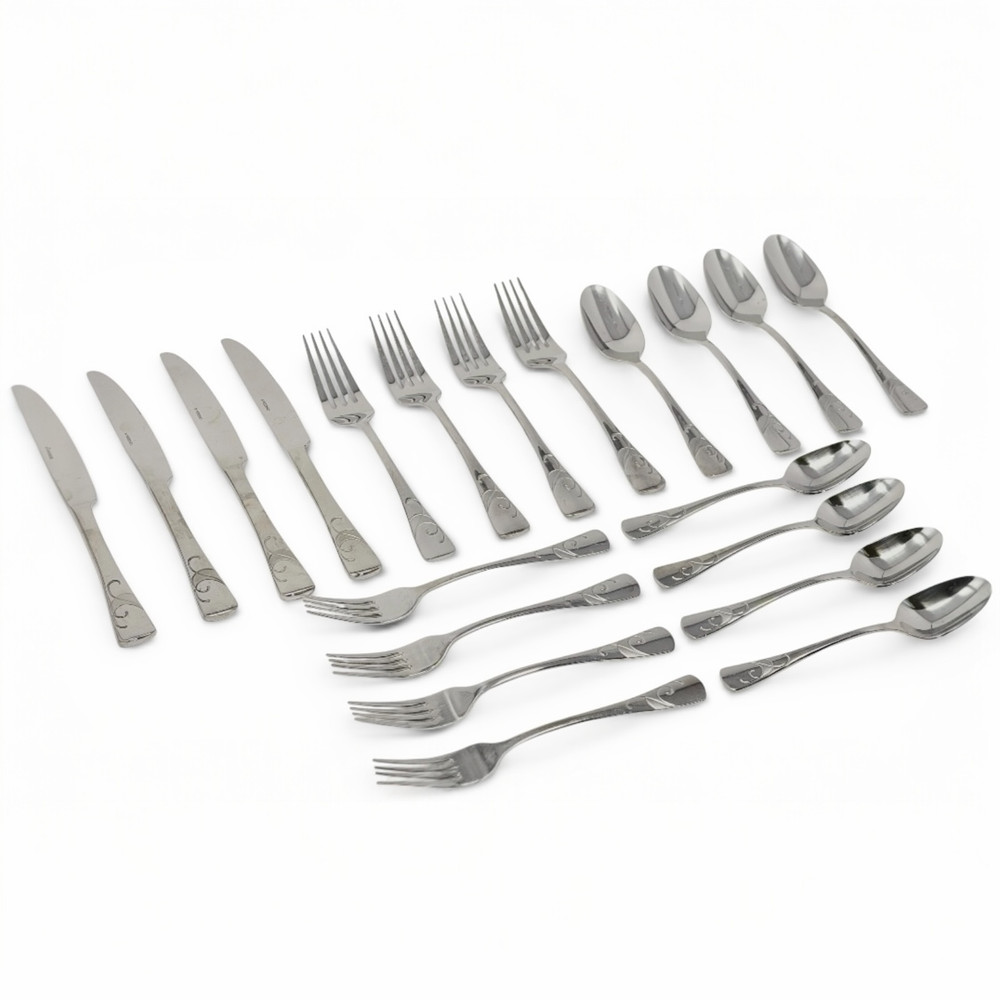 Oneida Serif 20 Piece Service for 4 Stainless Flatware Set