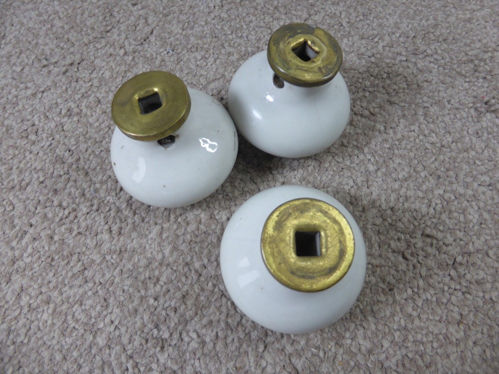 Ceramic Pottery Door Knobs 1970s Vintage