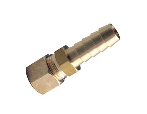 Automatic Transmission Cooler Line Fitting 3/8" Compression to 3/8" Hose Barb