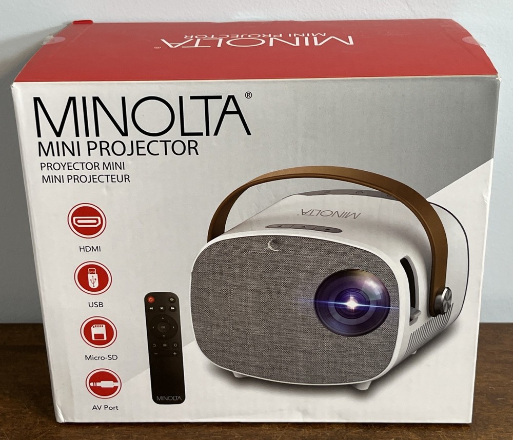 Minolta MN673 Mini LCD Projector Open Box