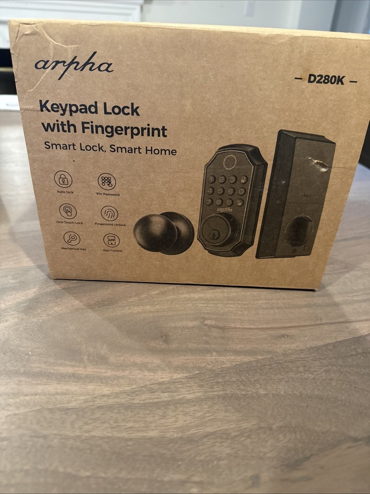 Arpha Keypad Lock With Fingerprint