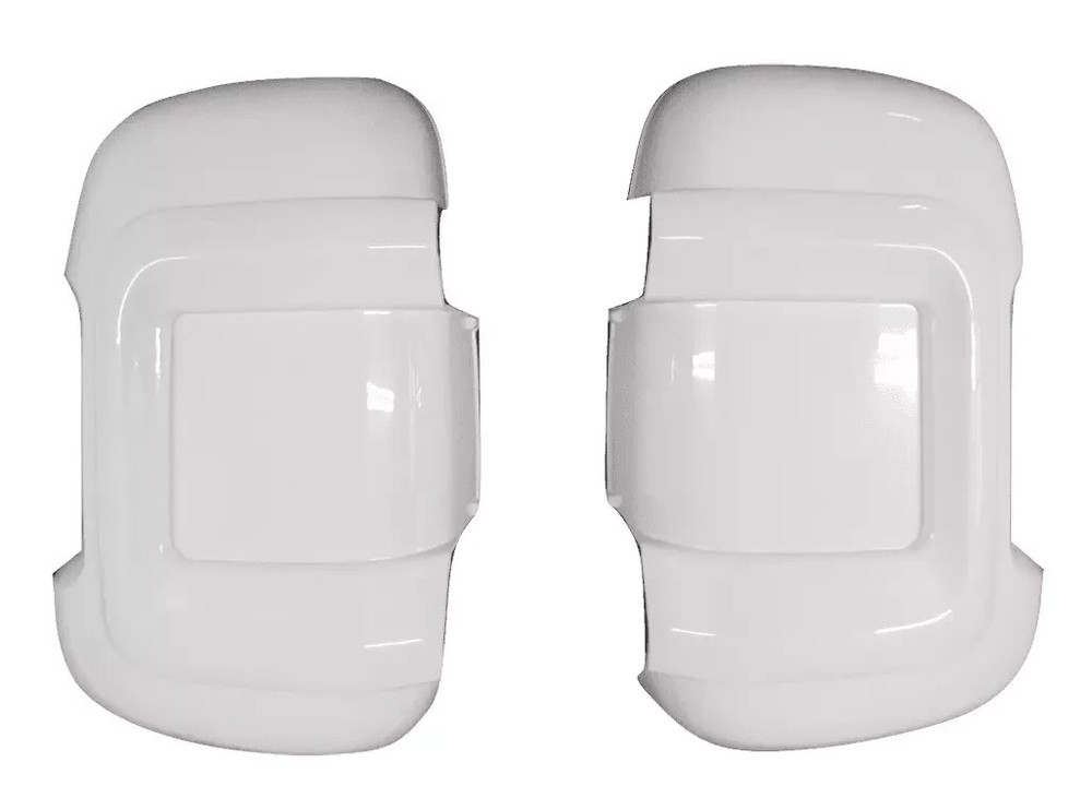 Milenco 1 Pair White Mirror Protector Covers for van version