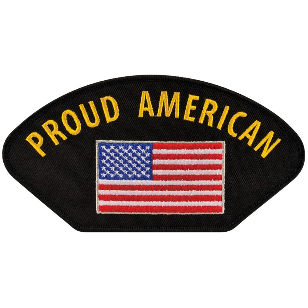 Proud American Patch With Glue