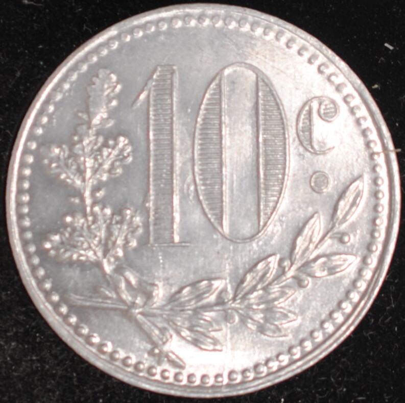 1921 Algeria/Algiers 10 Centimes AU++