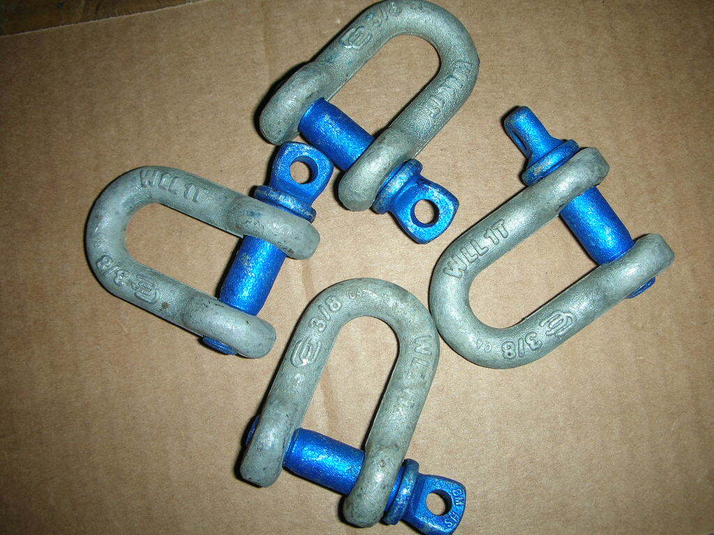 CAMPBELL Chain 5430635 543-0635 3/8In 1T 2000# Chain Shackle Clevis Galv USA!